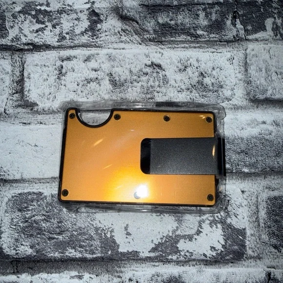 Mens Gift RFID Blocking Slim Money Clip Carbon Fiber Credit Card Wallet Holder - Picture 2 of 4